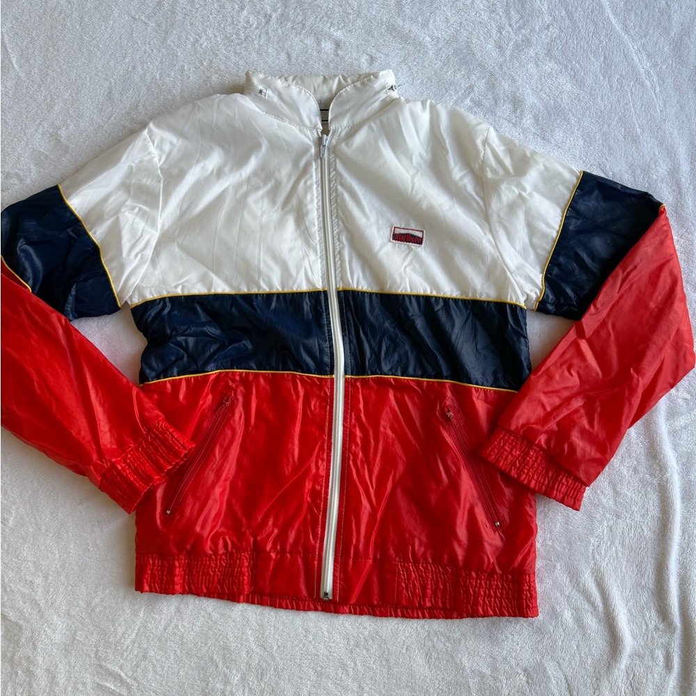 Marlboro Mr. Omar Vintage Windbreaker Zip Away Hood 90s